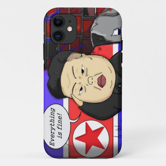 Kim Jong Un i-Phone Case Case-Mate iPhoneケース (裏面)