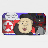 Kim Jong Un i-Phone Case Case-Mate iPhoneケース (裏面(横))