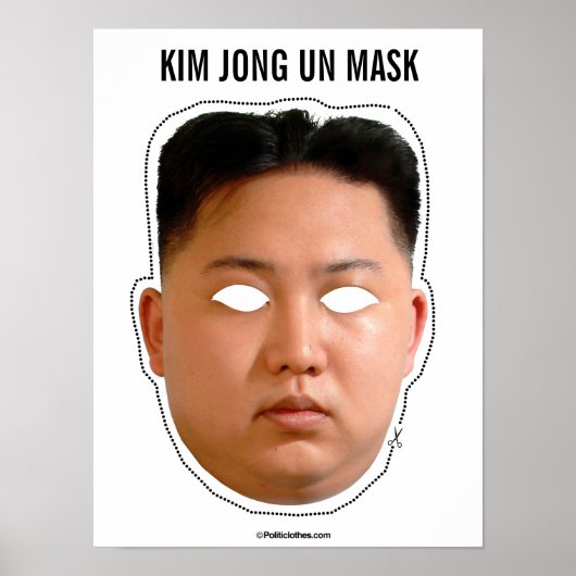Kim Jong Un Mask ポスター (正面)