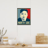 Kim Jong Un - North Side - Propaganda Poster - ポスター (キッチン)