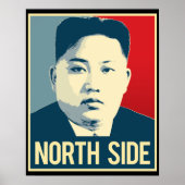 Kim Jong Un - North Side - Propaganda Poster - ポスター (正面)