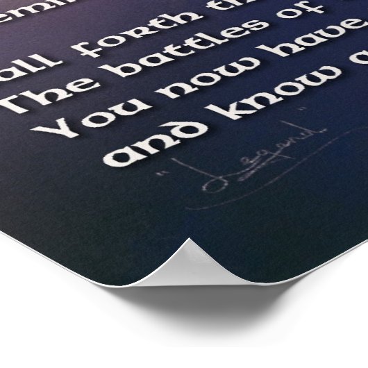 Kim McElroyによる感動的凡例 ポスター (角)