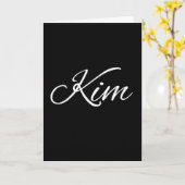 ***KIM***"YOU"へのハッピーバースデー!!!! カード (黄色い花)