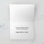 Kimber Kitten in the Cupboard Mother's Day Card カード (内部)