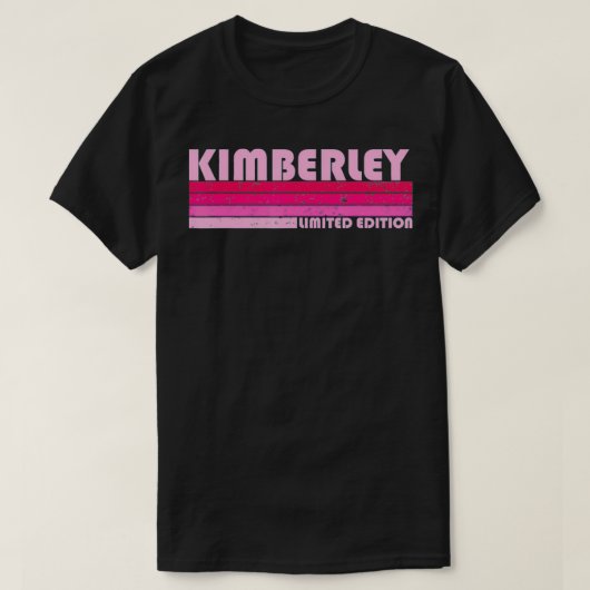 KIMBERLEY Name Personalized Retro Vintage 80s 90s Tシャツ (デザイン正面)