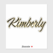 Kimberly black gold Lettering Aufkleber Sticker シール (シート)