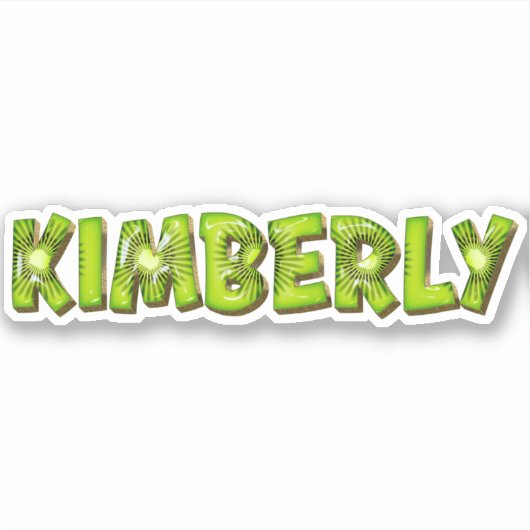 Kimberly Name Kiwi Design Aufkleber Sticker シール (正面)