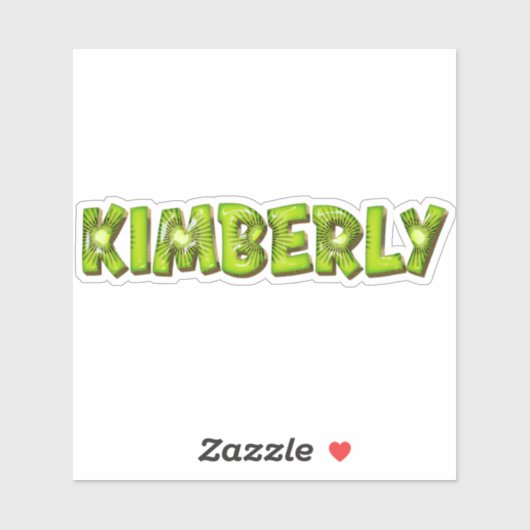 Kimberly Name Kiwi Design Aufkleber Sticker シール (シート)
