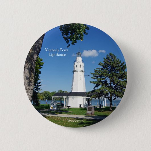 Kimberly Point Lighthouse button 缶バッジ (正面)