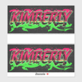 Kimberly Vorname Name Graffiti Aufkleber Sticker シール (シート)
