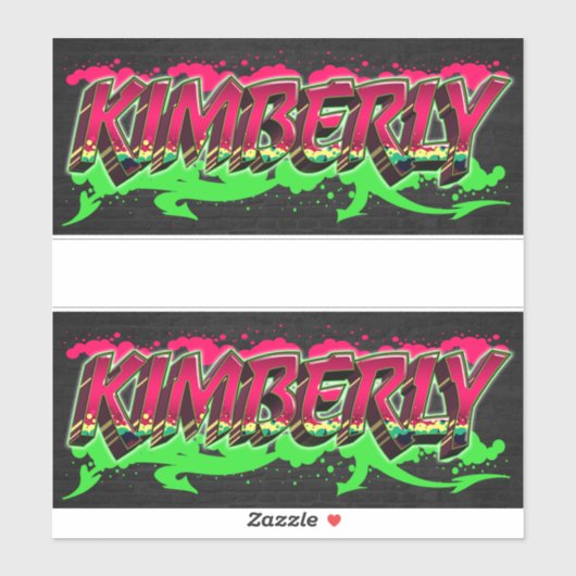 Kimberly Vorname Name Graffiti Aufkleber Sticker シール (シート)