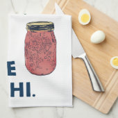 Kimchiを作って下さい! キッチンタオル (四つ折り)