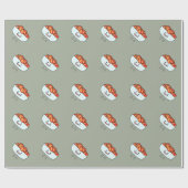 Kimchi幸せなKimcheeボール-幸せな食糧デザイン ラッピングペーパー (フラット)