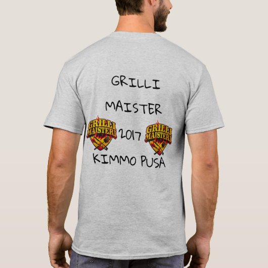 KIMMO PUSAのためのPUSAの分隊のワイシャツ! Tシャツ (裏面)