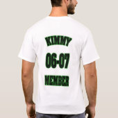 Kimmyのメンバー Tシャツ (裏面)