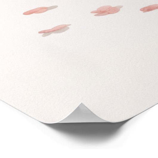 Kimono and Cherry Blossoms ポスター (角)