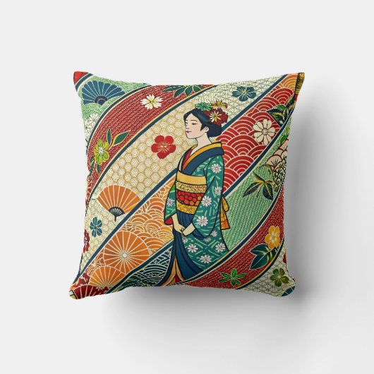 Kimono art japonais クッション (裏面)