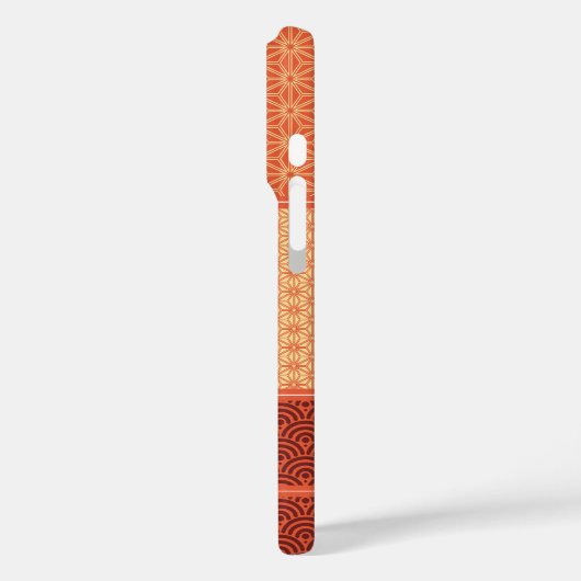 Kimono Mix Pattern Red Case-Mate iPhoneケース (裏面 / 左)