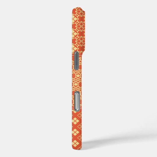 Kimono Mix Pattern Red Case-Mate iPhoneケース (裏面 / 右)