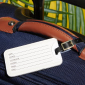 Kimono Style Floral Japanese Print with Monogram ラゲッジタグ