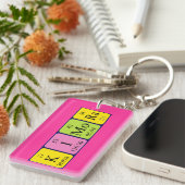 Kimora期別テーブル名キーリング キーホルダー (正面右)