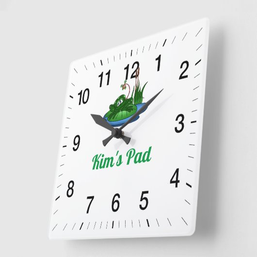 Kim's Pad Square Wall Clock スクエア壁時計 (傾斜)