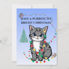 Kim'WhiskerWorks Holiday – Flat Greeting Card カード