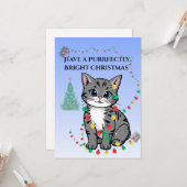 Kim'WhiskerWorks Holiday – Flat Greeting Card カード (正面/裏面インサイチュ)