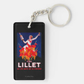 KinaのLilletのヴィンテージPosterEurope キーホルダー (裏面)