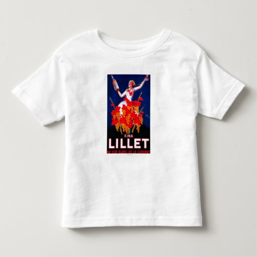 KinaのLilletのヴィンテージPosterEurope トドラーTシャツ (正面)