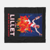KinaのLilletのヴィンテージPosterEurope フリースブランケット (正面(横))