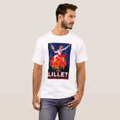 KinaのLilletのヴィンテージPosterEurope Tシャツ (正面フル)