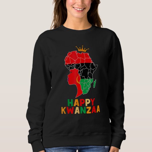 Kinara Seven Principles African American Kwanzaa A スウェットシャツ (正面)
