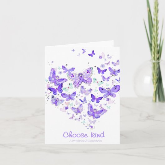 kindアルザハイマーハイマー認識度バターフリスハートギ カード (正面)