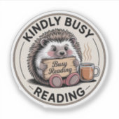 Kind 忙し読's — Hedgehog Badge シール (正面)