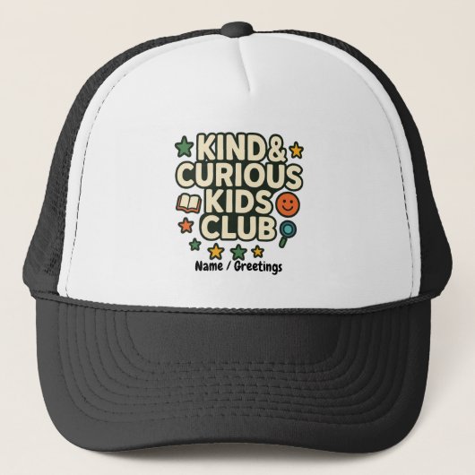 Kind & Curious Kids Club Positive Growth Mindset  キャップ (正面)