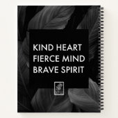 Kind Heart. Fierce Mind. Brave Spirit. ノートブック (裏面)