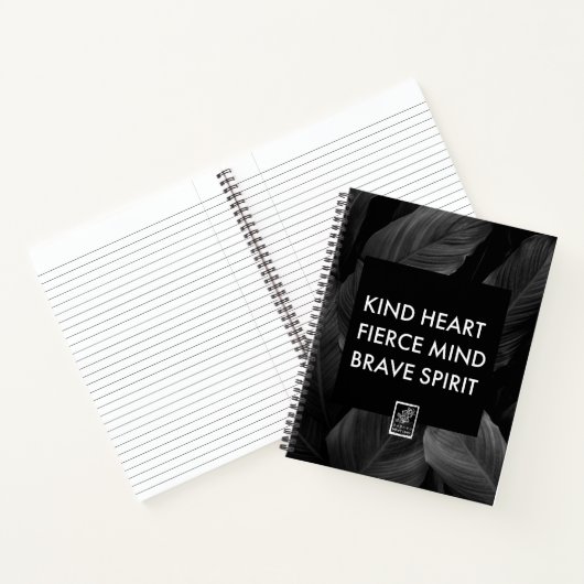 Kind Heart. Fierce Mind. Brave Spirit. ノートブック (内部)