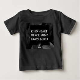 Kind Heart. Fierce Mind. Brave Spirit. Baby's. ベビーTシャツ