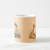 Kind_Ones Morning Mug – Fox & Frog Whimsical Art コーヒーマグカップ (中央)