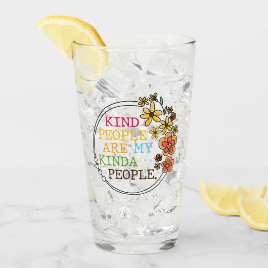 Kind People Are My Kinda People タンブラーグラス (アイス正面)