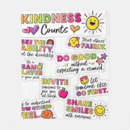 Kind Vibes Kindness Counts Fleece Blanket  フリースブランケット