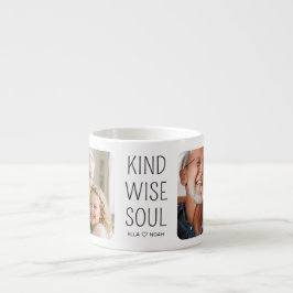 Kind Wise Soul ブラック スクリプト 2 写真 コーヒー エスプレッソカップ