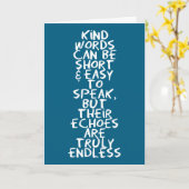 Kind words カード (黄色い花)