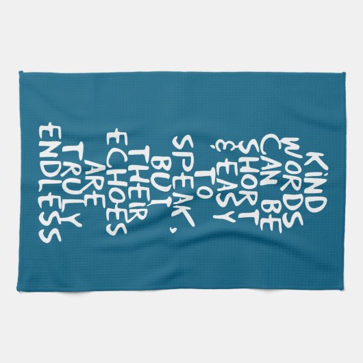 Kind words キッチンタオル (横)