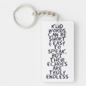 Kind words キーホルダー (正面)