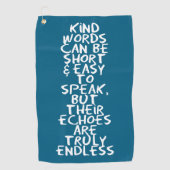 Kind words ゴルフタオル (正面)