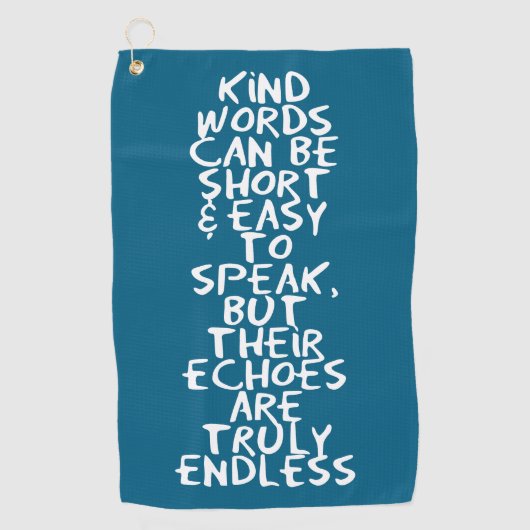 Kind words ゴルフタオル (正面)