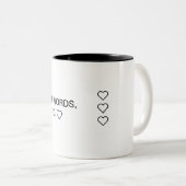 Kind Words, Big Heart 💖 – Motivational Mug for Po ツートーンマグカップ (正面右)