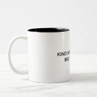 Kind Words, Big Heart 💖 – Motivational Mug for Po ツートーンマグカップ